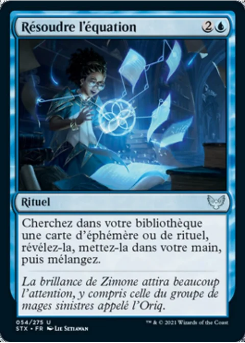 Résoudre l'équation