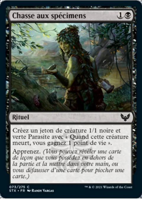 Chasse aux spécimens