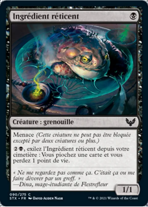 Ingrédient réticent