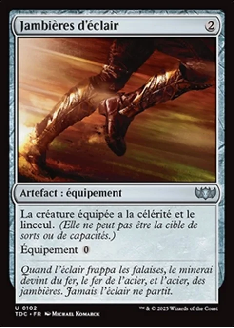 Jambières d'éclair