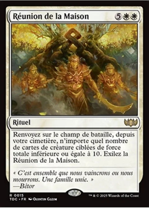 Réunion de la Maison