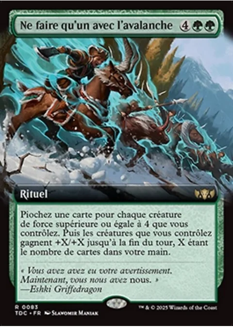 Ne faire qu'un avec l'avalanche