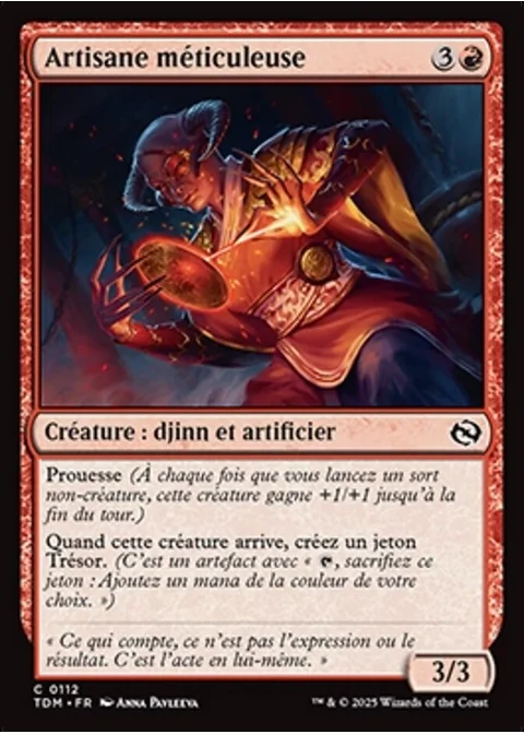 Artisane méticuleuse