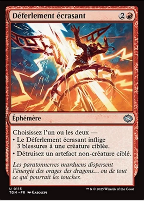 Déferlement écrasant