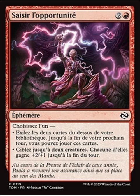 Saisir l'opportunité