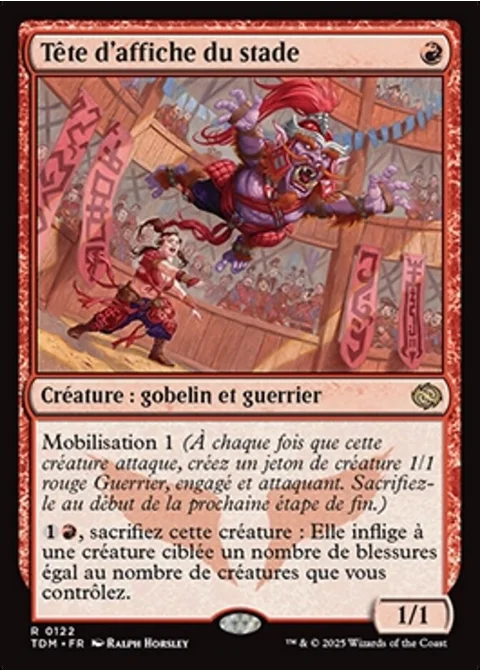 Tête d'affiche du stade