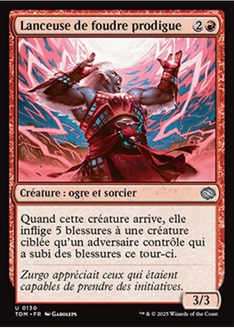 Lanceuse de foudre prodigue