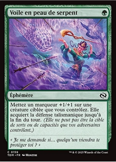 Voile en peau de serpent