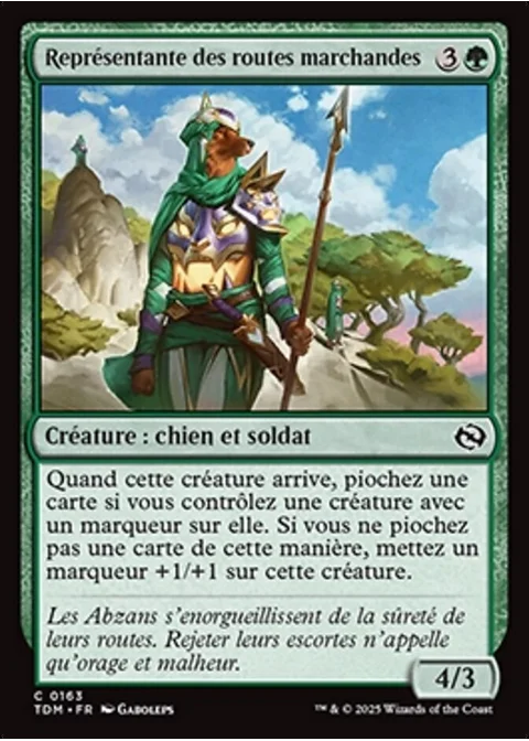 Représentante des routes marchandes