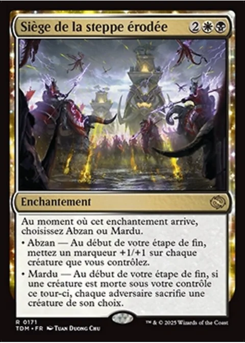 Siège de la steppe érodée