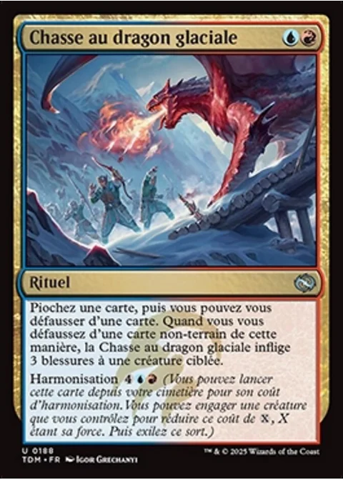 Chasse au dragon glaciale