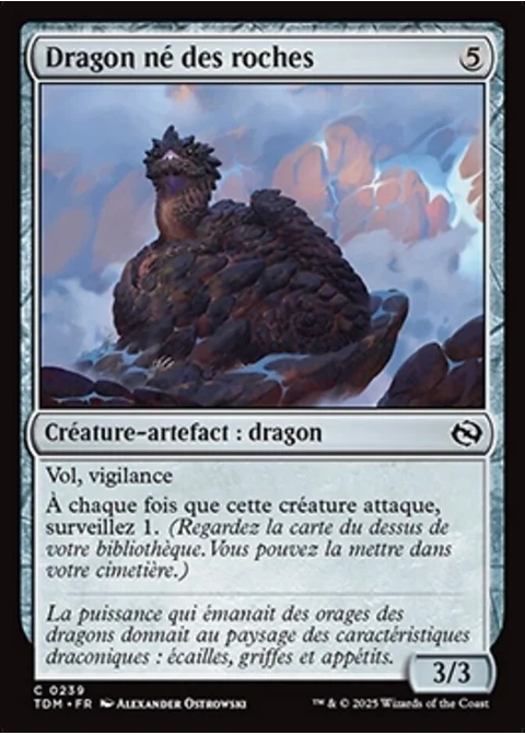 Dragon né des roches