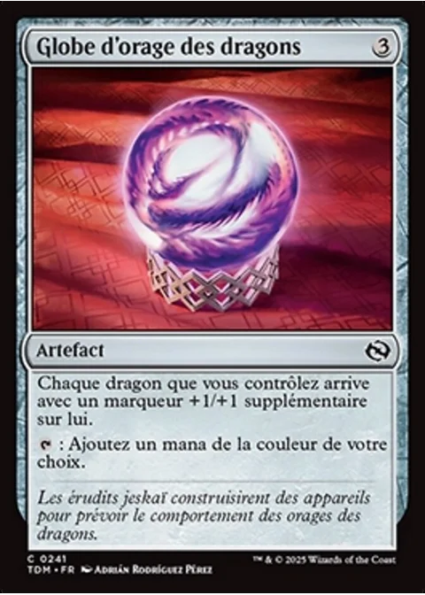 Globe d'orage des dragons