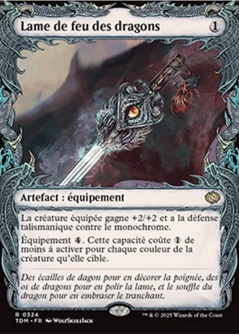 Lame de feu des dragons