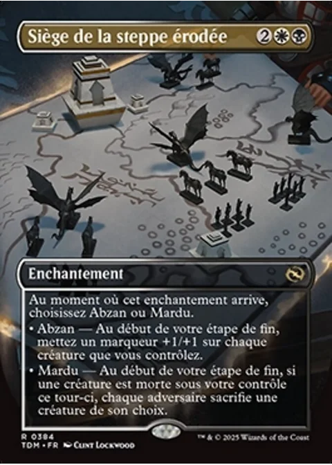 Siège de la steppe érodée