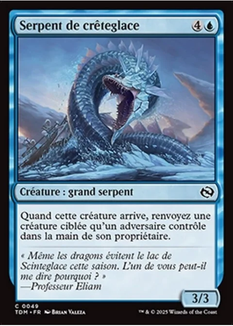 Serpent de crêteglace