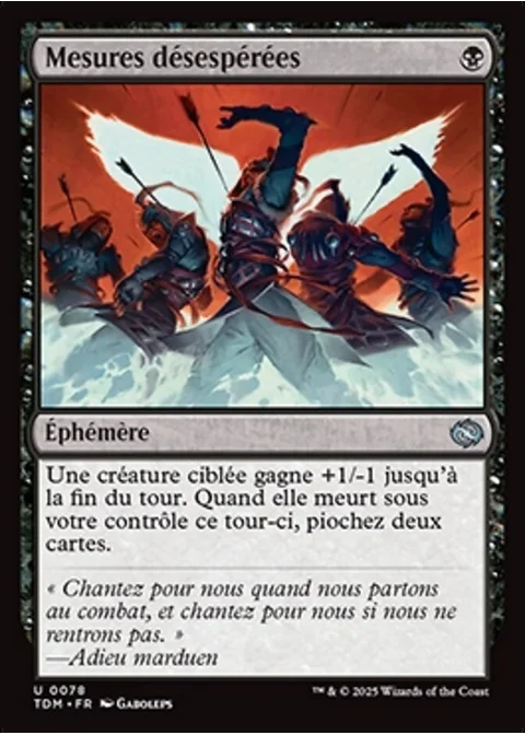 Mesures désespérées