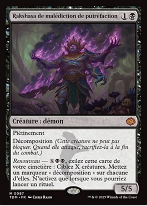 Rakshasa de malédiction de putréfaction