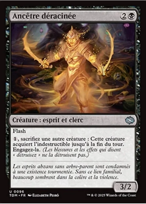 Ancêtre déracinée