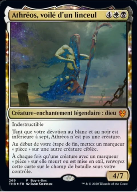 Athréos, voilé d'un linceul