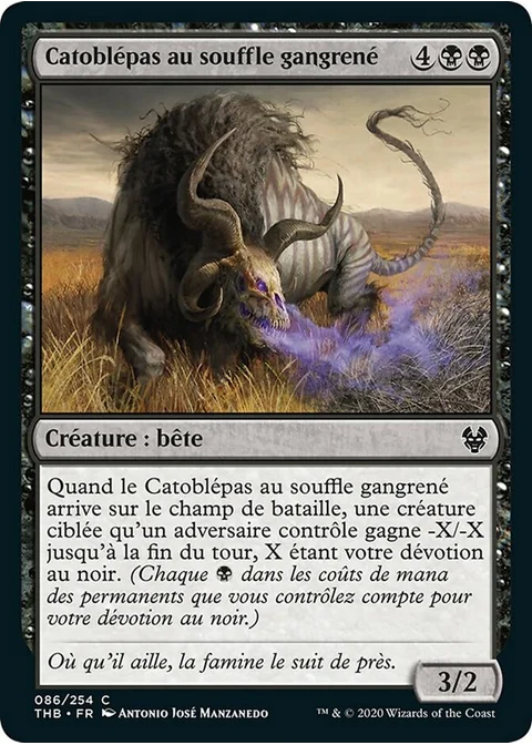 Catoblépas au souffle gangrené