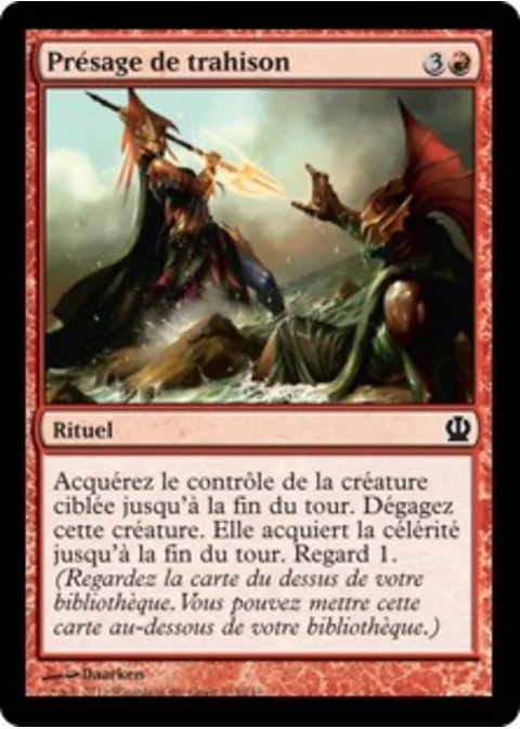 Présage de trahison