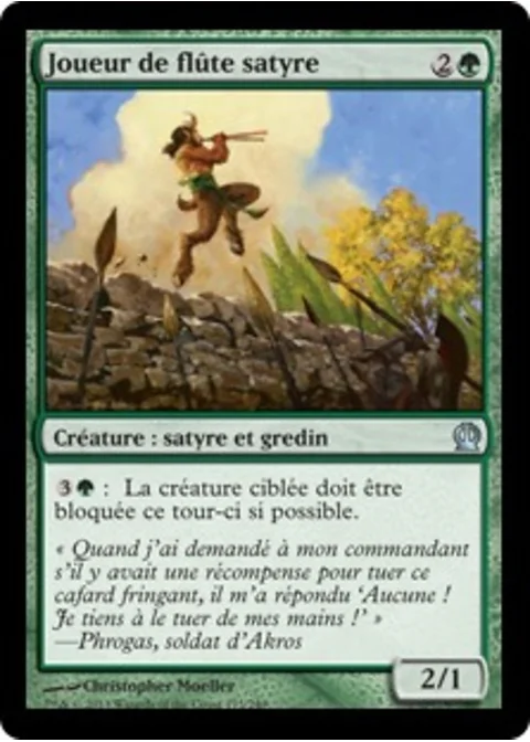 Joueur de flûte satyre