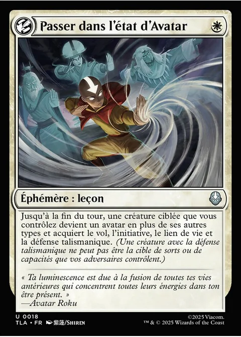 Passer dans l'état d'Avatar