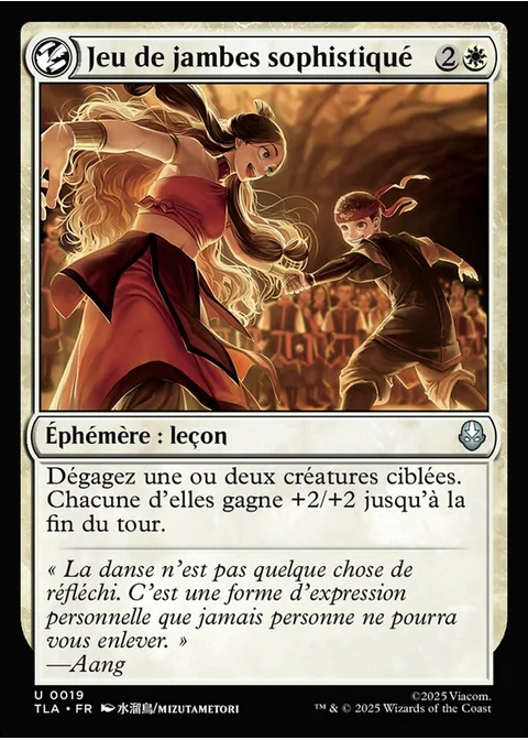 Jeu de jambes sophistiqué