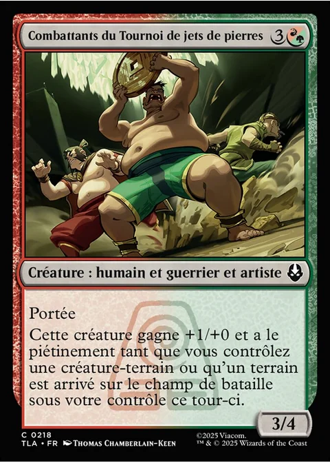 Combattants du Tournoi de jets de pierres