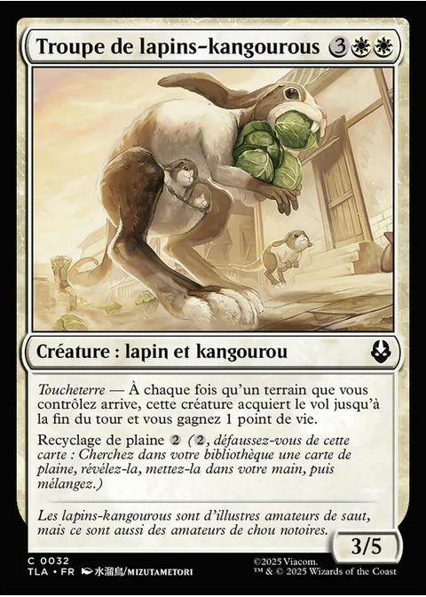 Troupe de lapins-kangourous