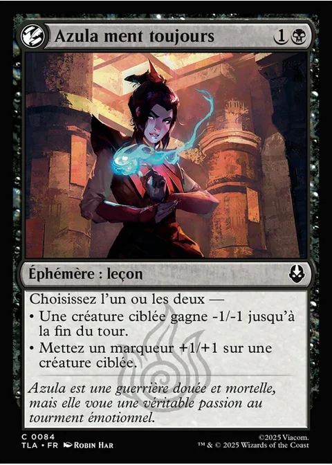 Azula ment toujours