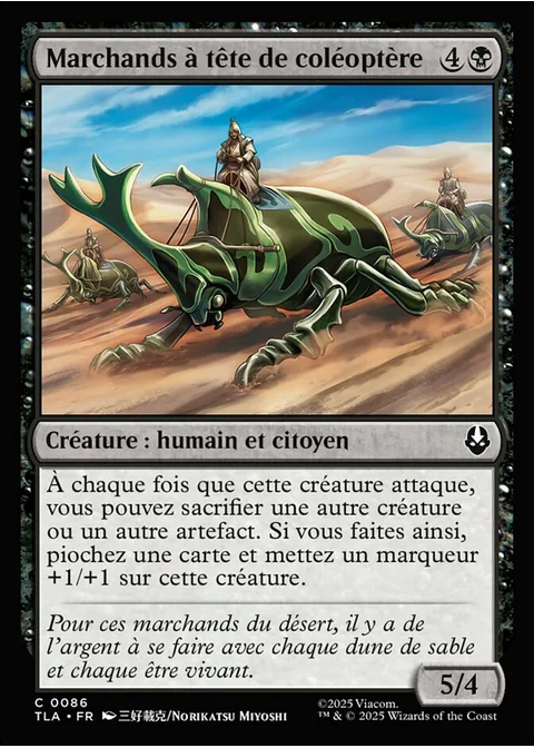 Marchands à tête de coléoptère