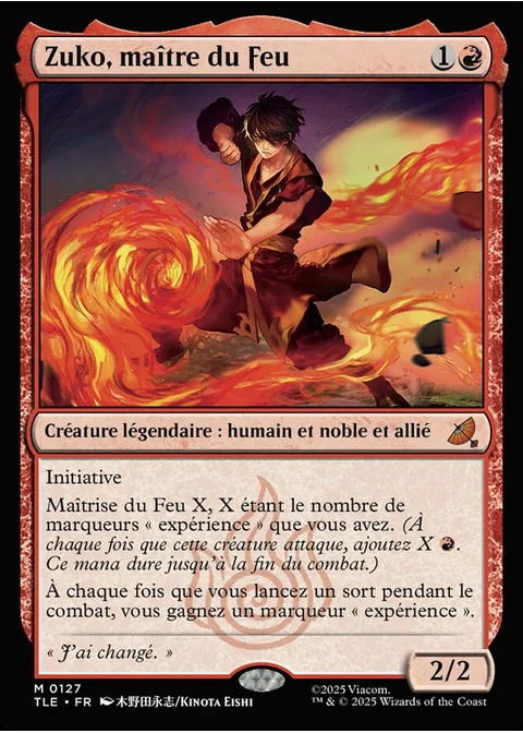 Zuko, maître du Feu