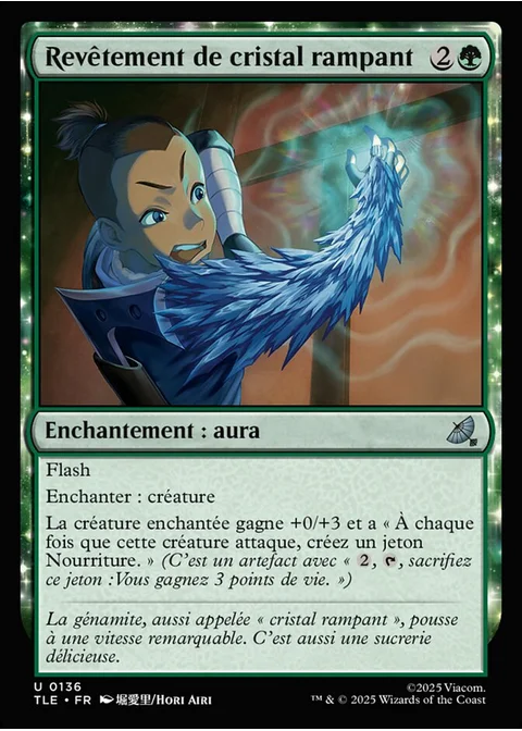 Revêtement de cristal rampant