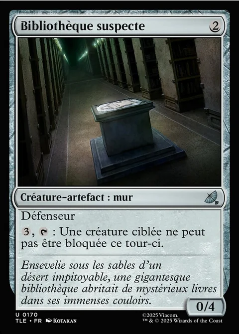 Bibliothèque suspecte