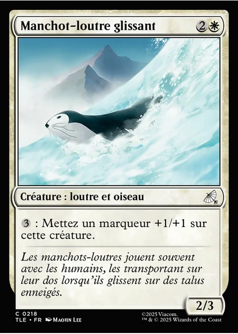 Manchot-loutre glissant