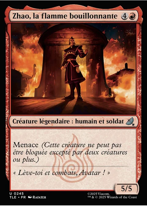 Zhao, la flamme bouillonnante