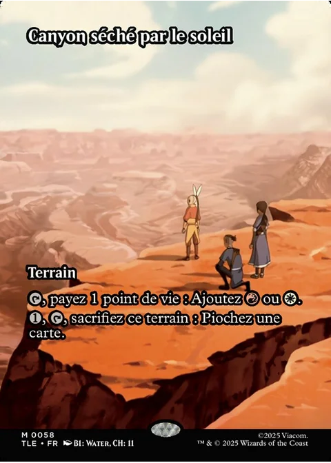 Canyon séché par le soleil