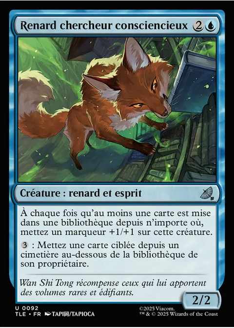 Renard chercheur consciencieux