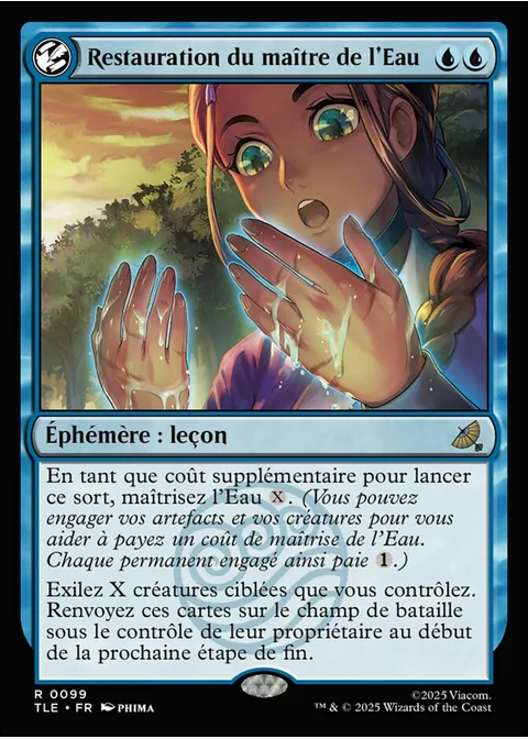 Restauration du maître de l'Eau