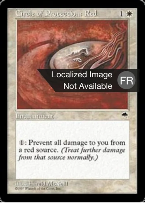 Cercle de protection : rouge