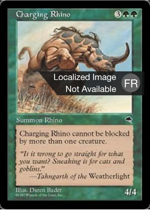 Rhinocéros fougueux