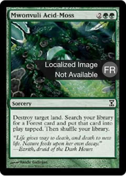 Mousse acide de la Mwônvouli