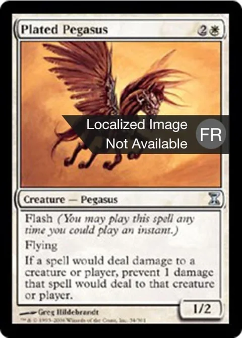 Pégase à plaques