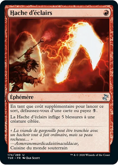 Hache d'éclairs