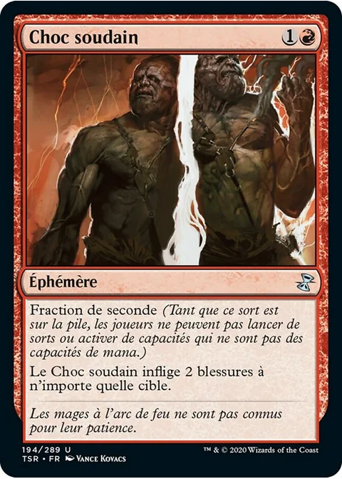 Choc soudain