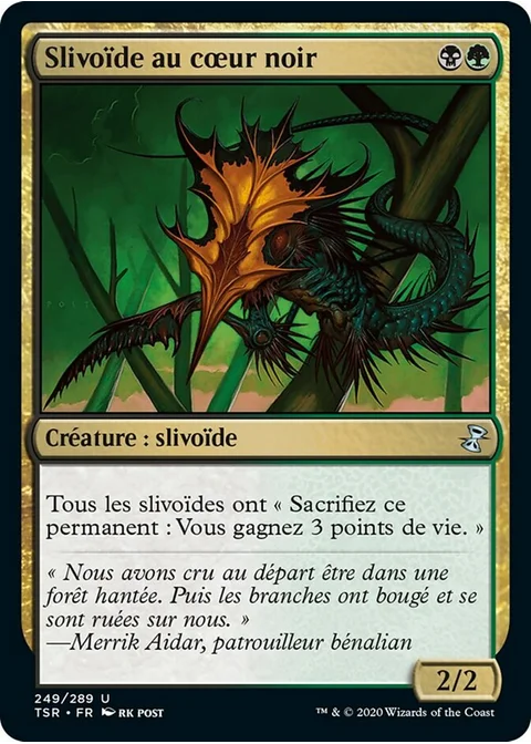 Slivoïde au cœur noir