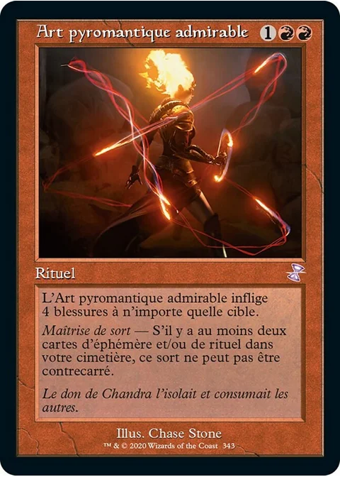 Art pyromantique admirable