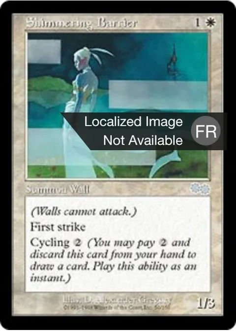 Barrière chatoyante